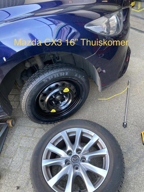 Reservewiel Thuiskomer MAZDA 2 3 6 CX3 CX30 CX5 CX60 <20", Auto-onderdelen, Ophanging en Onderstel, Mazda, Gebruikt, Ophalen of Verzenden