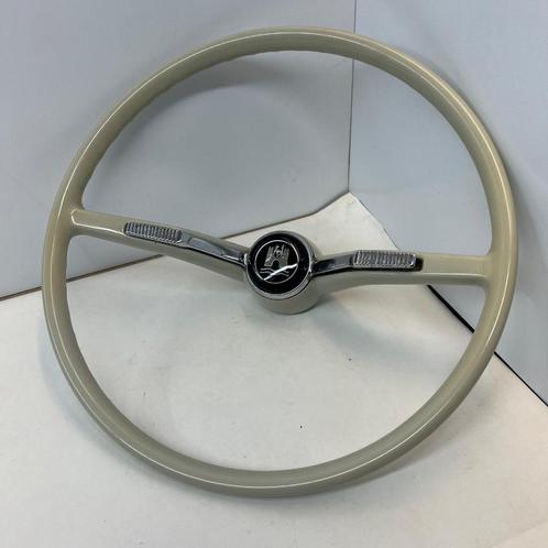 VW Stuurwiel ivoorwit 64-65 Kever Type 3 Karmann Ghia T14, Auto diversen, Auto-accessoires, Gebruikt, Ophalen of Verzenden