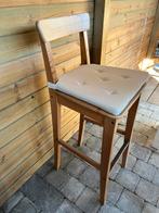 Barkrukken IKEA met zitkussen, Ophalen, Met voetsteun, Hout, Gebruikt