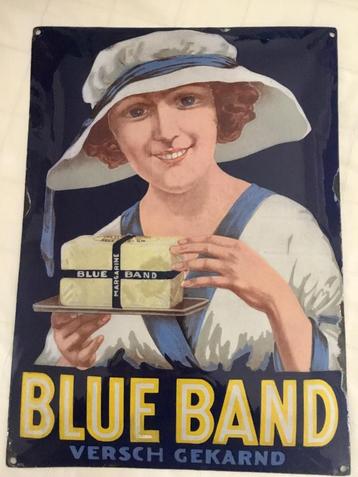 Plaque émaillée blue band OR. émaille Peters Elberfeld 1930