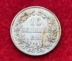 Collection Monnaie - 16 Skilling Danemark 1857 en Argent, Argent, Enlèvement ou Envoi