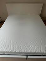 Lit coffre + matelas 160x200, Maison & Meubles, Comme neuf, Enlèvement, 200 cm, Blanc