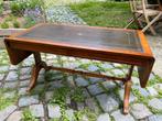 Loungetafel met klep en leer, Huis en Inrichting, Tafels | Salontafels, Ophalen, Overige houtsoorten