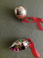 2 antieke kerstballen, Diversen, Kerst, Ophalen of Verzenden, Gebruikt