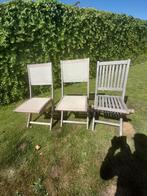 chaises de jardin en teck, Jardin & Terrasse, Chaises de jardin, Enlèvement, Utilisé, Pliant