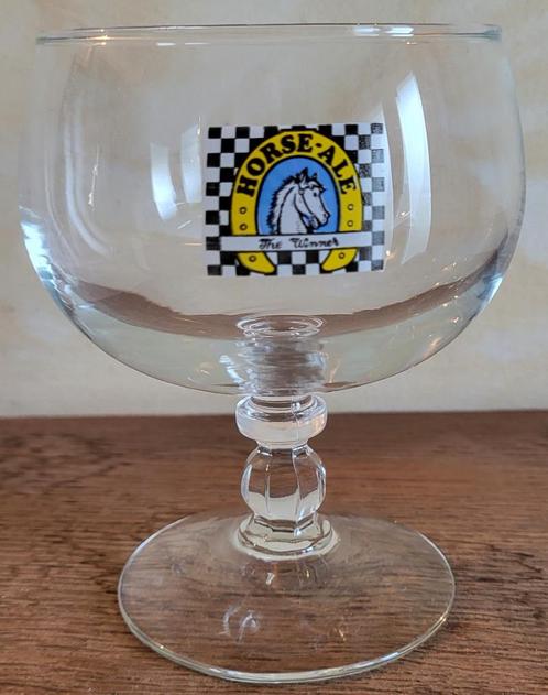 HORSE-ALE The Winner Kelkglas 25 cl jaren 60, Verzamelen, Biermerken, Zo goed als nieuw, Glas of Glazen, Ophalen of Verzenden
