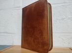 Vintage leren verzorgingskoffer uit 1950, Ophalen, Gebruikt, Bruin, Heer