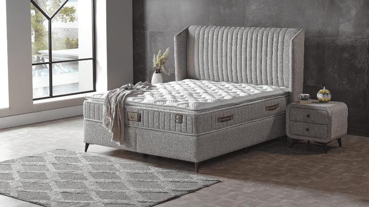 LIT AVEC COFFRE DE RANGEMENT, Huis en Inrichting, Slaapkamer | Bedden, Nieuw, Tweepersoons, 160 cm, 200 cm, Ophalen of Verzenden