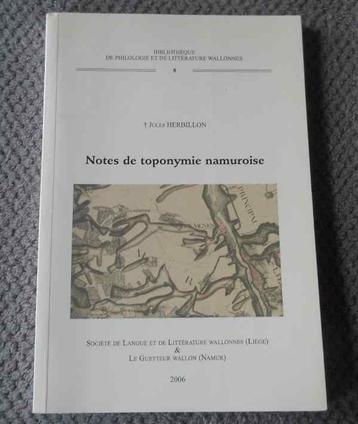 Notes de toponymie namuroise  (Jules Herbillon) beschikbaar voor biedingen