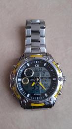 Mooi Horloge CS elektronisch - Nieuw, zonder krassen, Overige merken, Staal, Staal, Polshorloge