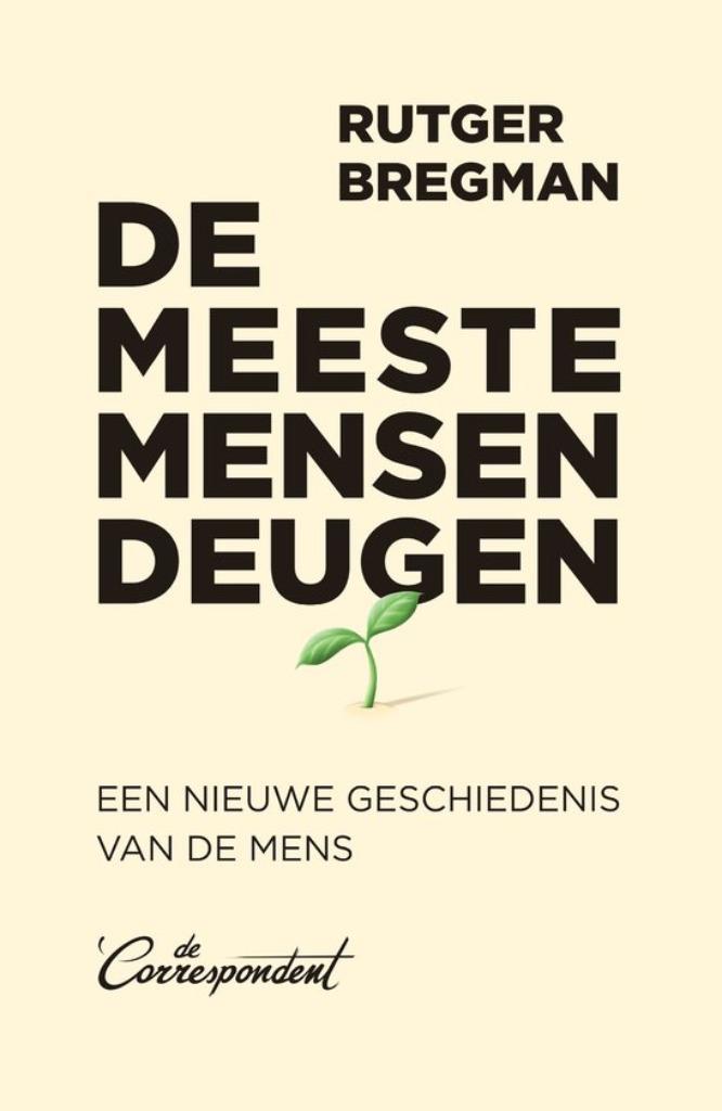 Te Koop Boek DE MEESTE MENSEN DEUGEN Rutger Bregman, Boeken, Geschiedenis | Wereld, Gelezen, Europa, 20e eeuw of later, Ophalen of Verzenden