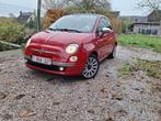 Fiat 500 Cabrio 1.2 Benzine (2013) – Euro 5 – 145968 km, Auto's, Euro 5, Zwart, Cabriolet, Leder en Stof