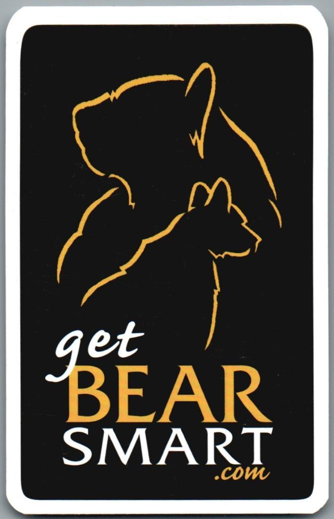 speelkaart - LK13306 - get bear smart, Verzamelen, Speelkaarten, Jokers en Kwartetten, Zo goed als nieuw, Speelkaart(en), Verzenden