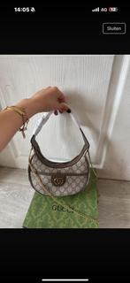 Gucci tas, Handtassen en Accessoires, Tassen | Damestassen, Verzenden, Nieuw, Bruin, Schoudertasje