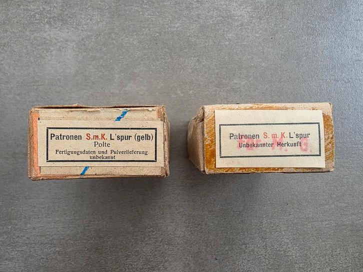 Duitse WWII munitiedoosjes, Verzamelen, Militaria | Tweede Wereldoorlog, Ophalen of Verzenden