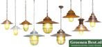 Diverse nieuwe landelijke boerderij hanglampen hanglamp, Ophalen of Verzenden, Nieuw, Glas, 50 tot 75 cm