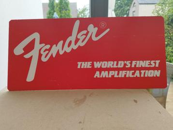 Fender advertentie - reclame bord met velcro  beschikbaar voor biedingen