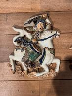 Set van 3 Chinese wandreliëfs – krijgers te paard te koop, Ophalen