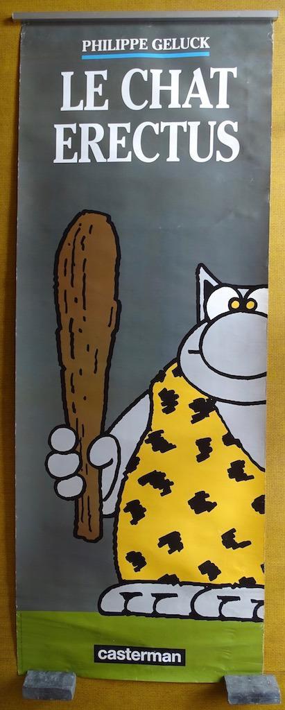 Affiche promotionnelle Geluck Le chat erectus 2012, Livres, BD, Utilisé, Une BD, Enlèvement