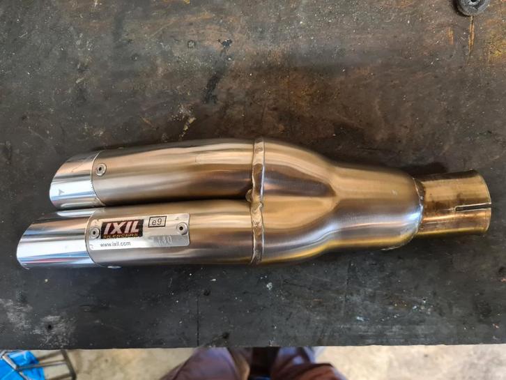 Ixil dual hyper low demper met 45mm aansluiting., Motoren, Onderdelen | Merk-onafhankelijk, Gebruikt, Ophalen of Verzenden