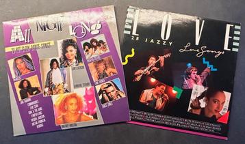 SLOW DANCE SONGS / JAZZY LOVE SONGS - 2X 2LP verzamelalbums beschikbaar voor biedingen