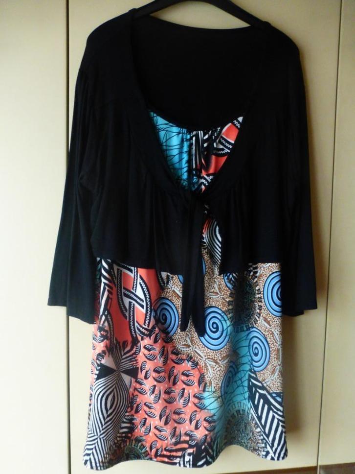 Tuniek met geïntegreerde bolero T: 46, Kleding | Dames, Blouses en Tunieken, Zo goed als nieuw, Overige kleuren, Ophalen of Verzenden
