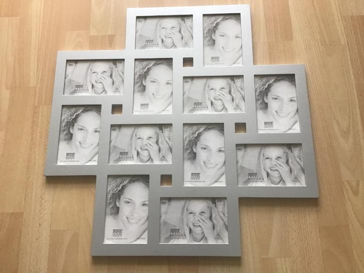 Fotokader 12 foto’s., Huis en Inrichting, Woonaccessoires | Lijsten, Zo goed als nieuw, 50 tot 75 cm, 50 tot 75 cm, Ophalen