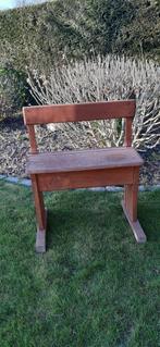 Houten schoolbankje., Tuin en Terras, Ophalen, Zo goed als nieuw