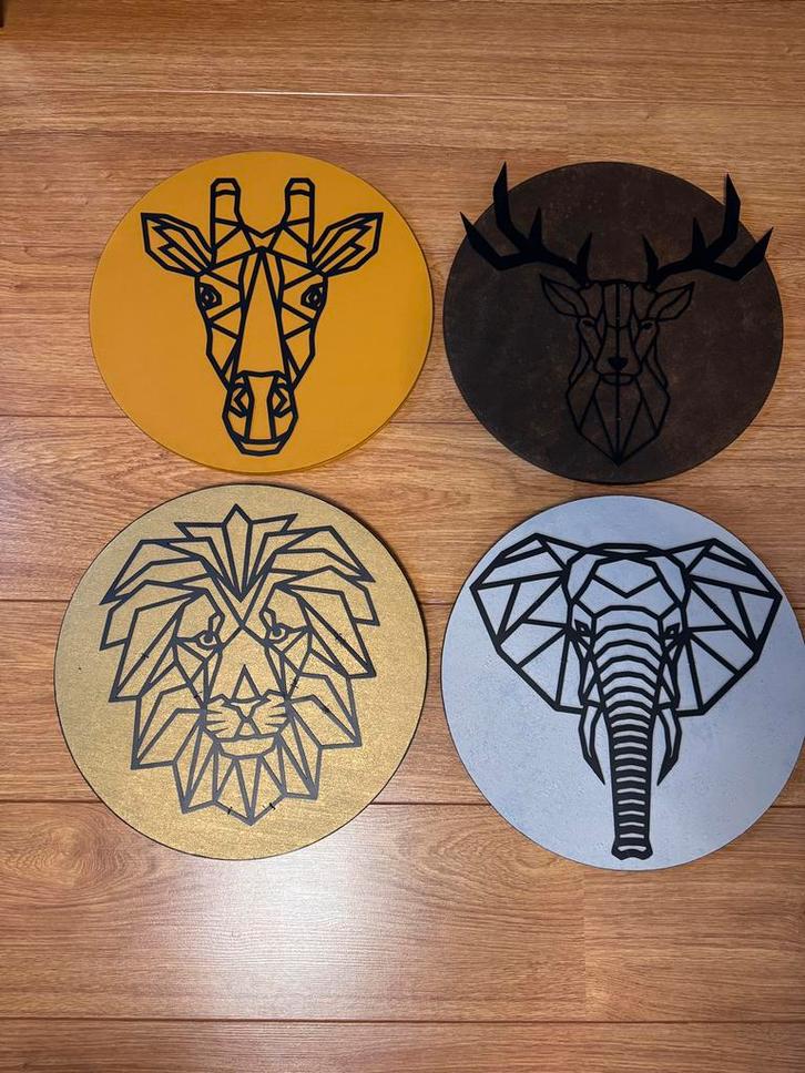 Decoratieborden voor het hoofd van safaridieren, Huis en Inrichting, Woonaccessoires | Memoborden, Nieuw, Ophalen