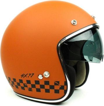 Bromfiets helm, type Jethelm met ingebouwde zonnebril beschikbaar voor biedingen