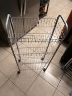 Chariot/étagère sur roulettes en métal / 4 niveaux, Maison & Meubles, Enlèvement, Comme neuf