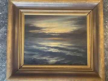 Schilderij "De Noordzee" van R. Frénay (1946-2007) beschikbaar voor biedingen