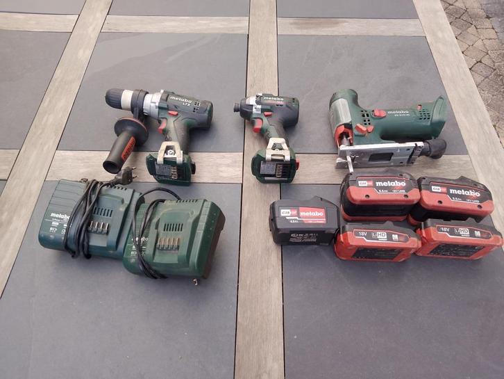 Lot outils sans fil METABO Professionnels, Doe-het-zelf en Bouw, Gereedschap | Handgereedschap, Gebruikt, Ophalen