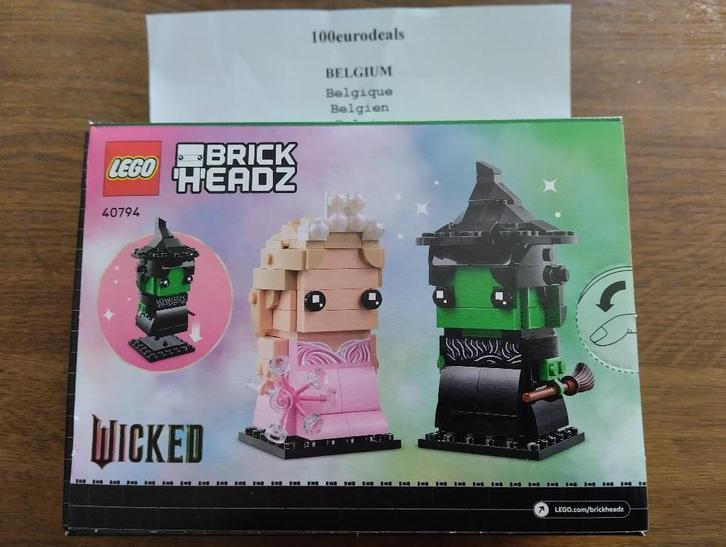 LEGO Wicked Brickheadz 40794 -  d'Elphaba et Glinda, Enfants & Bébés, Jouets | Duplo & Lego, Neuf, Lego, Ensemble complet, Envoi