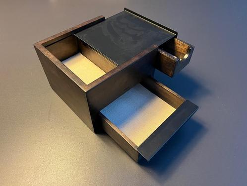Bois à bijoux 3 tiroirs, Antiek en Kunst, Kunst | Beelden en Houtsnijwerken, Ophalen