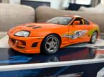 1:18 Toyota Supra Fast and Furious, Hobby en Vrije tijd, Modelauto's | 1:18, Ophalen of Verzenden, Gebruikt, ERTL