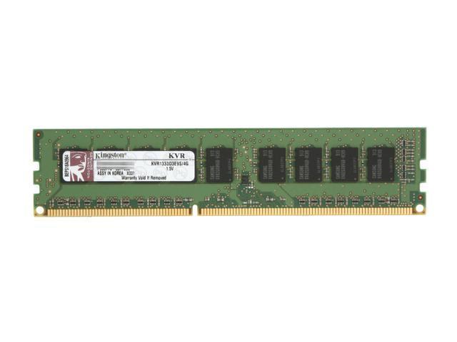 4GB 2Rx8 PC3-10600E DDR3-1333 Unbuffered ECC Kingston, Computers en Software, RAM geheugen