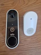 Arlo essential video deurbell met chime op batterij, Ophalen of Verzenden, Zo goed als nieuw, Draadloos