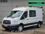 Ford Transit 130pk Dubbel Cabine L3H2 Pijlwagen Actiewagen T, Auto's, Bestelwagens en Lichte vracht, Stof, Euro 6, 4 cilinders
