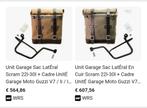 Zijtassen motor . Zijn moto-guzzi originals, Motoren, Accessoires | Koffers en Tassen, Ophalen, Zo goed als nieuw