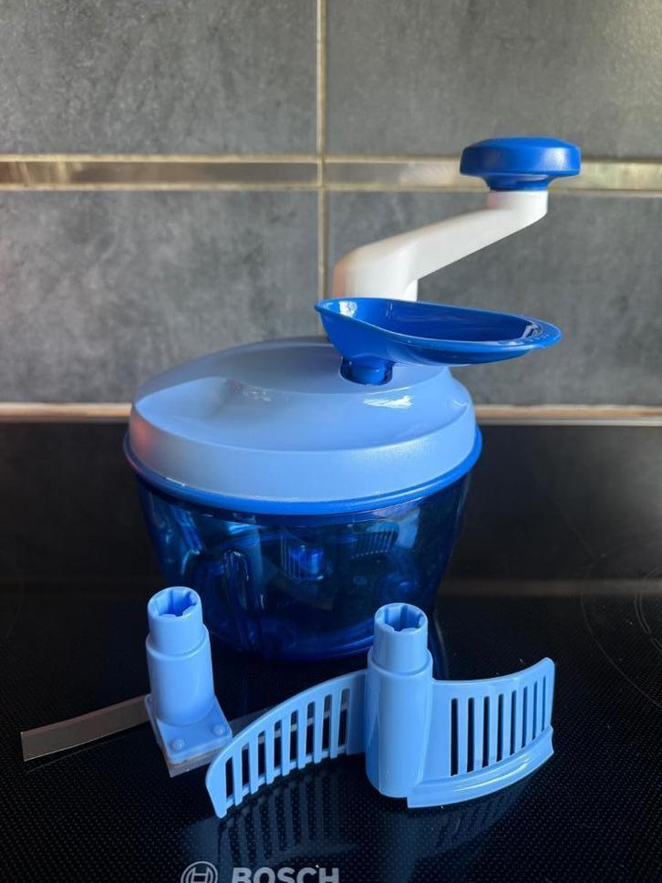 Tupperware Quickchef 1,3 l, Huis en Inrichting, Keuken | Tupperware, Zo goed als nieuw, Blauw, Ophalen of Verzenden