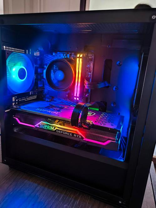 MSI Suprim & Ryzen 5 3600 RTX 3070 gaming-pc, Computers en Software, Desktop Pc's, Zo goed als nieuw, SSD, 16 GB, Ophalen