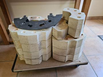 Briques réfractaires pour poêle à bois STUV 30H, Comme neuf, Enlèvement, Bois, Autres types