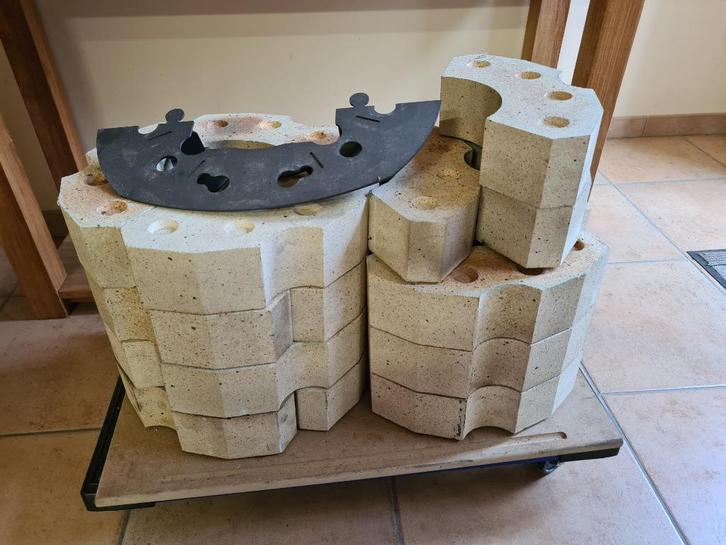 Briques réfractaires pour poêle à bois STUV 30H, Huis en Inrichting, Kachels, Zo goed als nieuw, Vrijstaand, Overige soorten, Hout