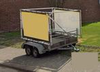 Alu buizenframe reclame voor op aanhangwagen, Ophalen