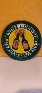 Ancien plateau émaillé WHITBREAD'S PALE-ALE EXTRA STOUT ., Collections, Panneau, Plaque ou Plaquette publicitaire, Autres marques