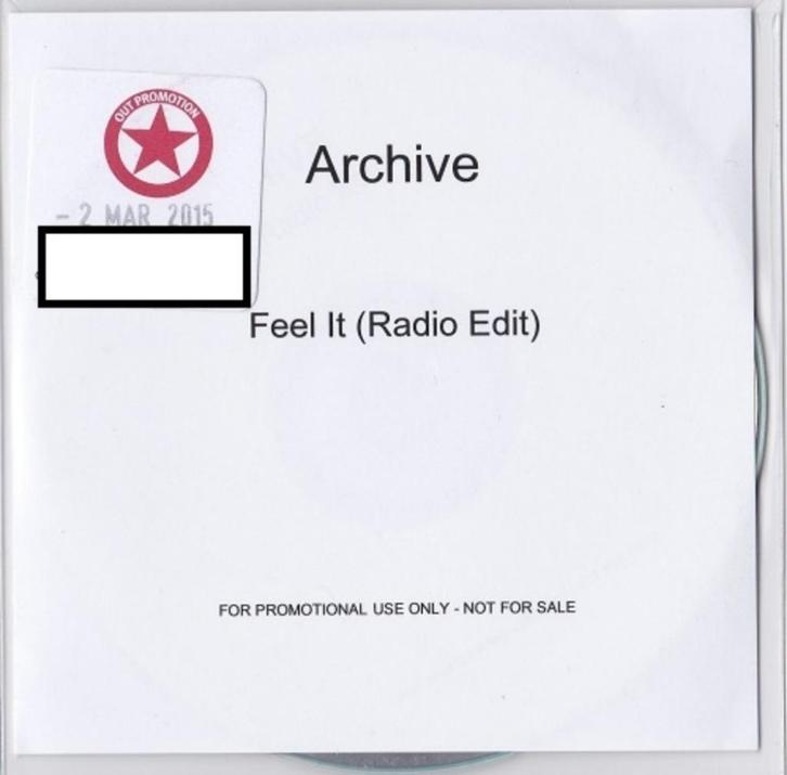 ARCHIVE - FEEL IT (RADIO EDIT) - UK PROMO CD SINGLE, Cd's en Dvd's, Cd Singles, Zo goed als nieuw, Overige genres, 1 single, Verzenden