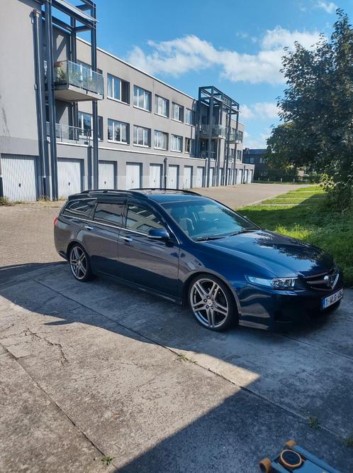 Accord tourer, Auto's, Honda, Particulier, Accord, Trekhaak, Diesel, Euro 4, Break, 5 deurs, Handgeschakeld, Blauw, Zwart, Leder en Alcantara
