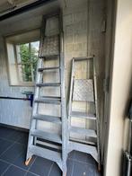 Twee stevige ladders te koop (klein €160 - groot €220), Ophalen, Gebruikt, Ladder