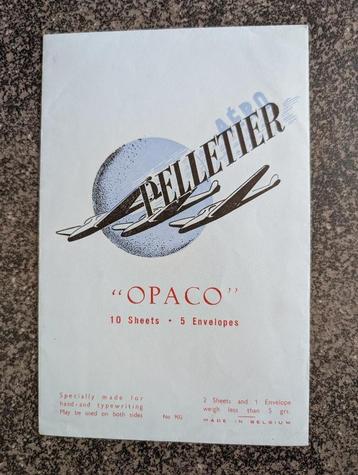 Oud briefpapier per vliegtuig beschikbaar voor biedingen